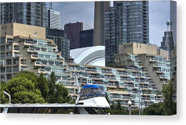 Architect Canvas Print featuring the photograph Toronto Waterfront Skyline by Nicky Jameson