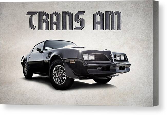  Firebird Canvas Print featuring the digital art Trans Am by Douglas Pittman