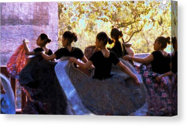 Spanish Dancers Canvas Print featuring the photograph Turn by Edward Shmunes