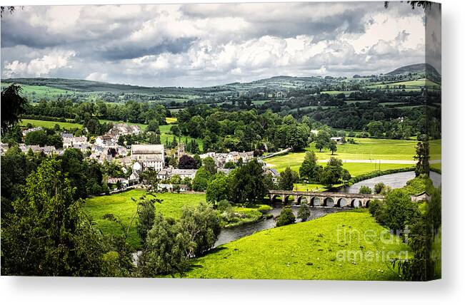 Inistioge Canvas Print featuring the photograph Village of Inistioge by Daniel Heine