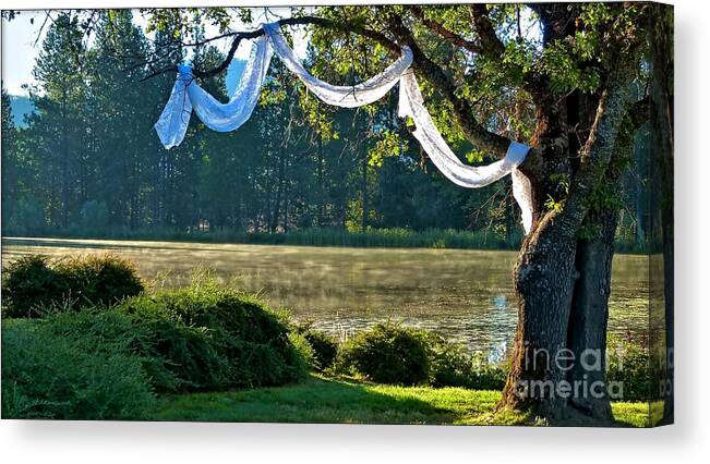 Landscape Canvas Print featuring the photograph Vows Were Said by Julia Hassett