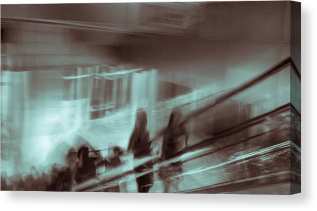 Impressionist Canvas Print featuring the photograph Why Walk When You Can Ride by Alex Lapidus