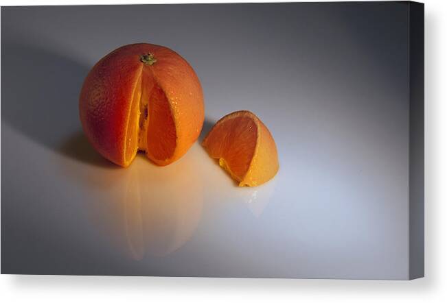 Orange Canvas Print featuring the photograph Orange #1 by Svetlana Sewell