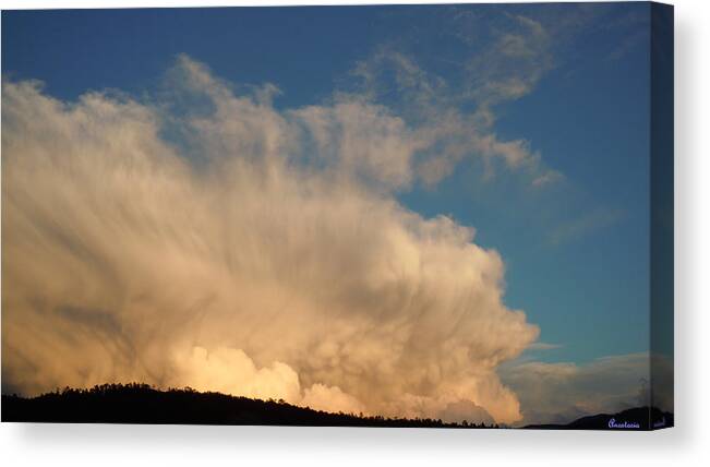 Cloud Canvas Print featuring the photograph Caulifleurous Cloudscape by Anastasia Savage Ealy
