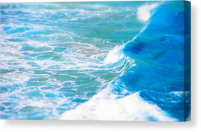 Blue Canvas Print featuring the photograph Crashing Blues by Brad Scott