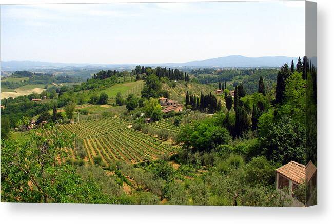 Tuscany Canvas Print featuring the photograph La Toscana by Carla Parris