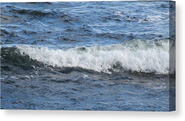 Seascape Canvas Print featuring the photograph Ocean Wave by Loretta Pokorny