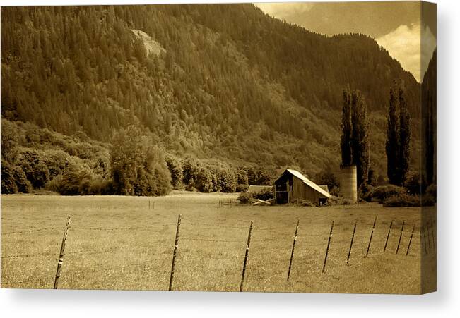 Farms Canvas Print featuring the photograph Old Valley Farm by Michelle Joseph-Long