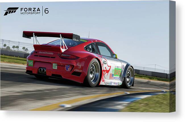 Forza Motorsport 6 Canvas Print featuring the digital art Forza Motorsport 6 #1 by Super Lovely