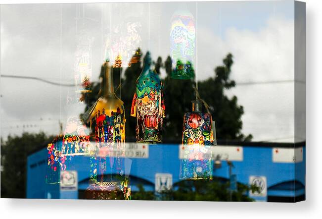 Reflection Canvas Print featuring the photograph Reflection Lights #1 by Dart Humeston