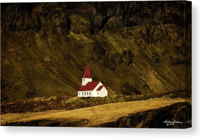 Vik Canvas Print featuring the photograph S A N C T U A R Y #1 by Andrew Dickman