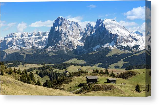 Nature Canvas Print featuring the photograph Sasso Lungo And Sasso Piatto #1 by Andreas Levi