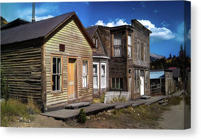 Ghost Town Canvas Print featuring the photograph St. Elmo ghost town #1 by Steve Clouser