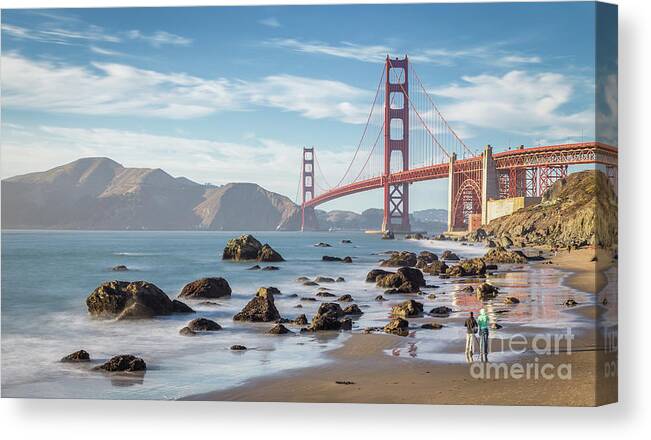 Golden Gate Canvas Print featuring the photograph The Golden Gate #1 by JR Photography