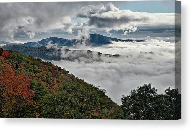 Mountains Canvas Print featuring the photograph  Great Smoky Mountains National Park #13 by Alex Grichenko