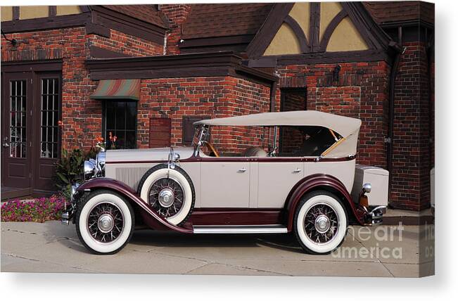White Canvas Print featuring the photograph 1930 Buick Phaeton by Ronald Grogan