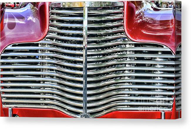 Paul Ward Canvas Print featuring the photograph 1940 Chevy Street rod Grill by Paul Ward