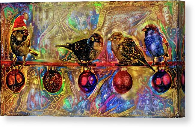 Christmas Decor Canvas Print featuring the photograph Merry Christmas #2 by Lilia S
