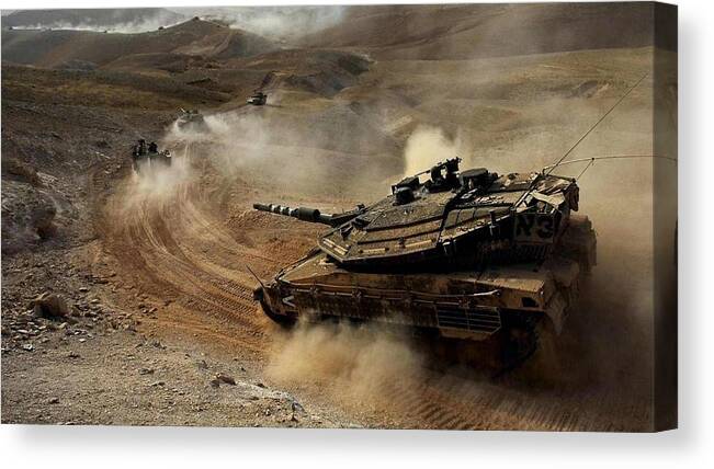 Tank Canvas Print featuring the photograph Tank #2 by Mariel Mcmeeking