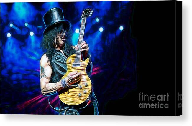 Slash Canvas Print featuring the mixed media Slash Collection #23 by Marvin Blaine