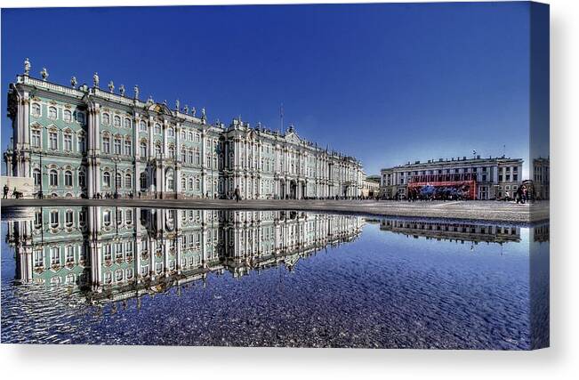 St. Petersburg Russia Canvas Print featuring the photograph St. Petersburg Russia by Paul James Bannerman