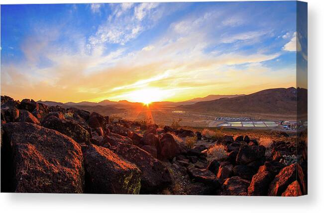 Sunset Canvas Print featuring the photograph Sunset #3 by Hyuntae Kim