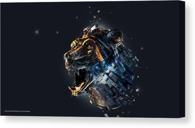 Artwork Canvas Print featuring the digital art Artwork #6 by Super Lovely