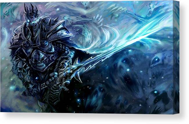 World Of Warcraft Canvas Print featuring the digital art World Of Warcraft #6 by Maye Loeser