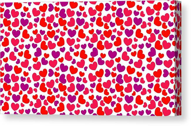 Heart Canvas Print featuring the digital art Heart #7 by Super Lovely