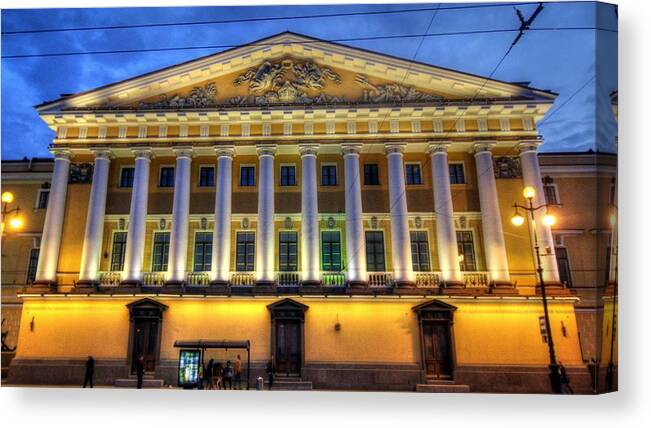 St. Petersburg Russia Canvas Print featuring the photograph St. Petersburg Russia #7 by Paul James Bannerman