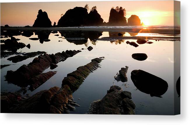 Sunset Canvas Print featuring the photograph Sunset #7 by Mariel Mcmeeking