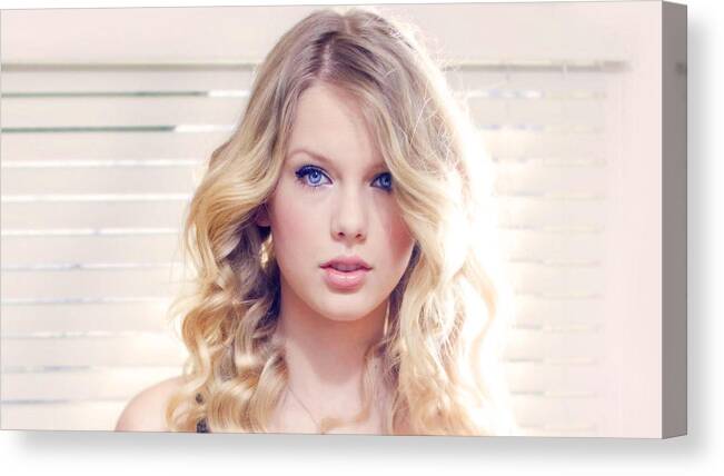 Taylor Swift Canvas Print featuring the photograph Taylor Swift #7 by Jackie Russo