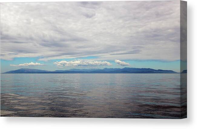 Glassy Canvas Print featuring the photograph A Beautiful Day on The Monterey Bay by Deana Glenz