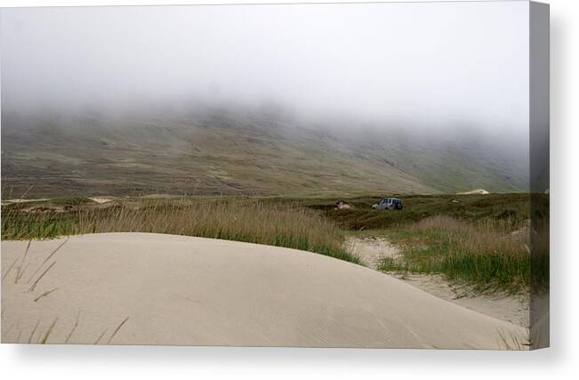 Iceland Canvas Print featuring the photograph Alone in Iceland #2 by Alexander Bernhardt