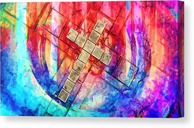 Jesus Canvas Print featuring the digital art Are you ready by Payet Emmanuel