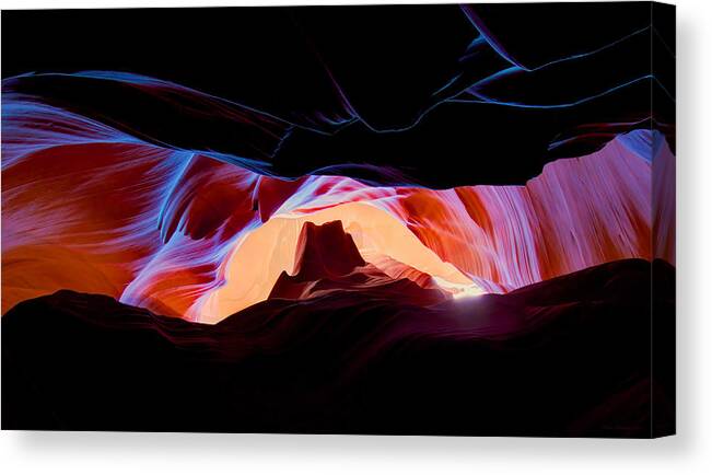 Antelope Canvas Print featuring the photograph Arizona Underground by Peter Kennett