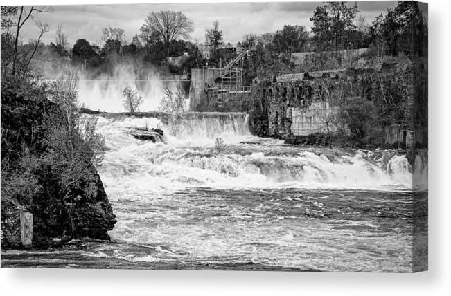  Canvas Print featuring the photograph Bakers Falls by Kendall McKernon