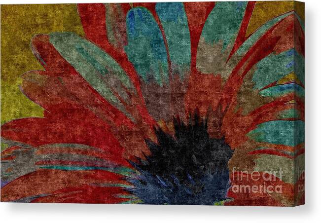 Daisy Canvas Print featuring the mixed media Behind Daisy by Jacqueline McReynolds