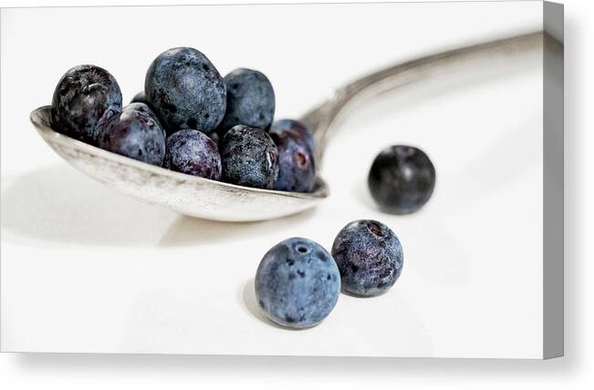 Blueberries Canvas Print featuring the photograph Blueberries for... by Holly Ross
