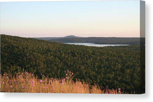 Brockway Medora Canvas Print featuring the photograph Brockway Medora by Dylan Punke