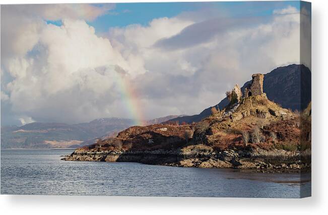 Castle Moil Canvas Print featuring the photograph Caisteal Maol by Holly Ross