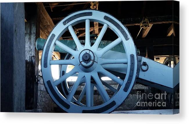 Cannon Canvas Print featuring the photograph Cannon by Raymond Earley