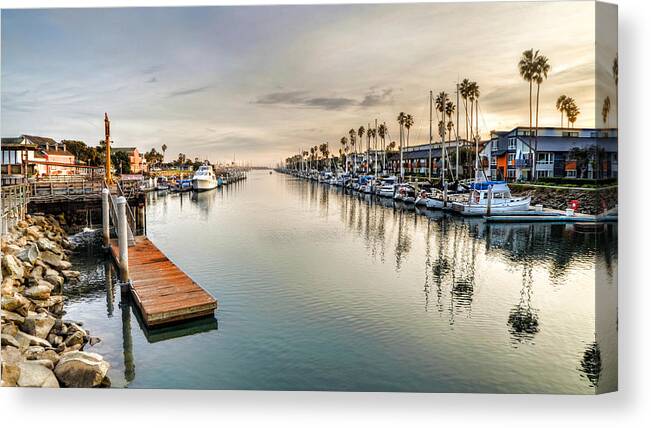  Canvas Print featuring the photograph Channel Island Marina by Wendell Ward