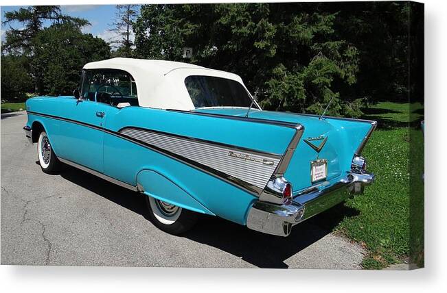 Chevrolet Bel Air Canvas Print featuring the photograph Chevrolet Bel Air by Jackie Russo