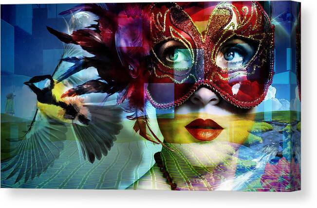 Fantasy Canvas Print featuring the mixed media Clarity by Marvin Blaine