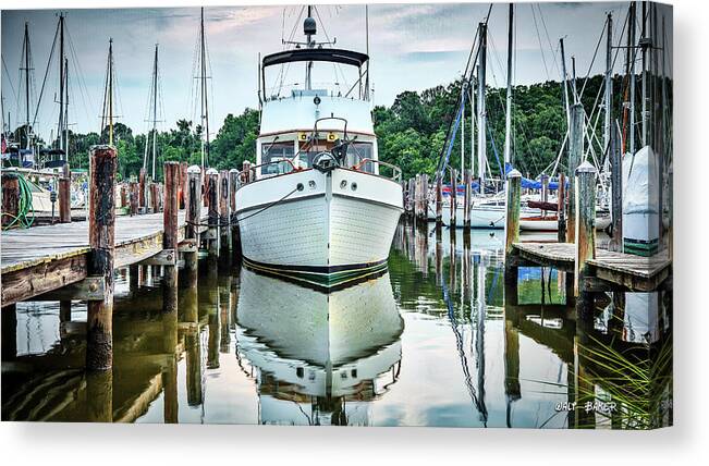 Boat Canvas Print featuring the photograph Classic Cruiser by Walt Baker
