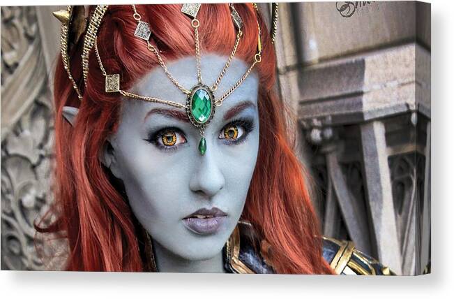 Cosplay Canvas Print featuring the digital art Cosplay by Maye Loeser