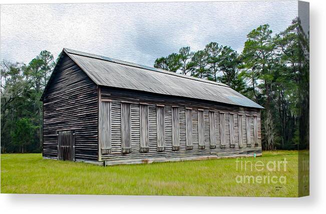 Barn Canvas Print featuring the painting Country Barn by DB Hayes