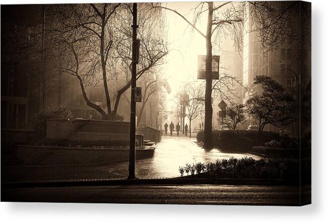 Rain Canvas Print featuring the photograph Damp Dawn by Cameron Wood