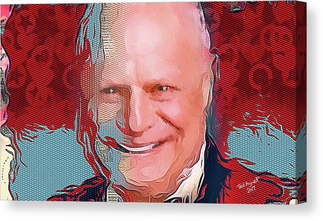 Don Rickles Canvas Print featuring the digital art Don Rickles by Ted Azriel
